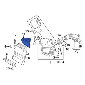 Audi OE - Engine Air Intake Hose