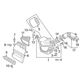 Audi OE - Engine / Transaxle - Air Intake (Coupe)