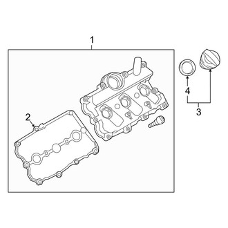 Audi OE - Engine / Transaxle - Valve & Timing Covers (Coupe)