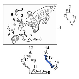 Audi OE - Turbocharger Oil Line