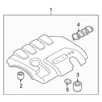 Audi OE - Engine / Transaxle - Engine Appearance Cover (Coupe 2.0L)