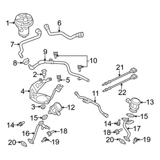 Audi OE - Emission System - Emission Components (Engine Area), (Coupe 4.2L)