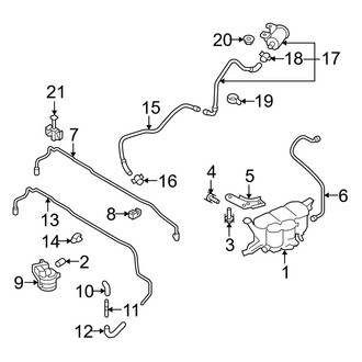 Audi OE - Emission System - Emission Components (Fuel Tank Area), (Coupe 4.2L)