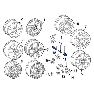 Audi OE - Tire Pressure Monitoring System (TPMS) Sensor