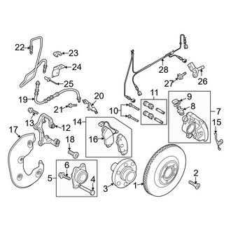 Audi OE - Front Suspension - Brake Components (Coupe)
