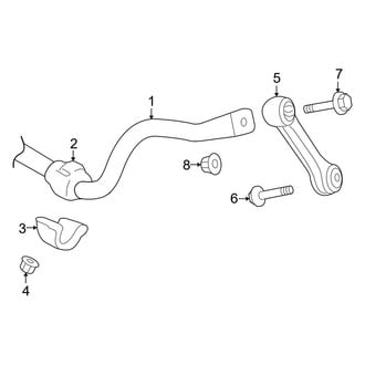 Audi OE - Front Suspension - Stabilizer Bar & Components (Coupe)