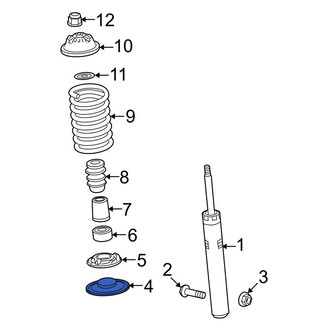 Audi OE - Front Lower Coil Spring Retainer