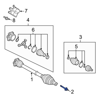 Audi OE - CV Joint Bolt