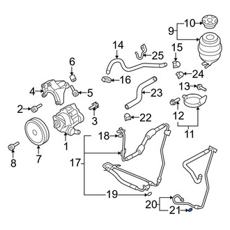 Audi OE - Lower Power Steering Hose O-Ring