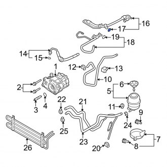 Audi Q7 Power Steering Lines & Hoses | Fittings, Clamps — CARiD.com