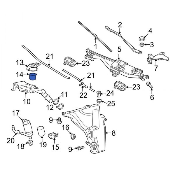 Washer Fluid Strainer