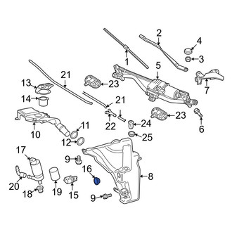 Audi OE - Washer Fluid Level Sensor Seal