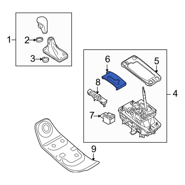 Audi OE 4G1919065A Automatic Transmission Shift Indicator
