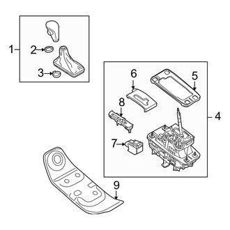 Audi OE - Console (Shifter Controls), (Coupe Automatic Tr)