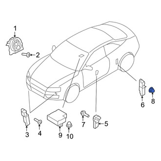 Audi OE - Back Glass Nut