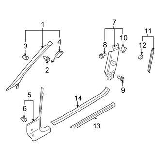 Audi OE - Pillars, Rocker & Floor - Interior Trim (Coupe)