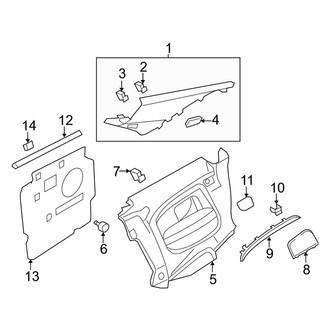 Audi OE - Quarter Panel - Interior Trim (Coupe)