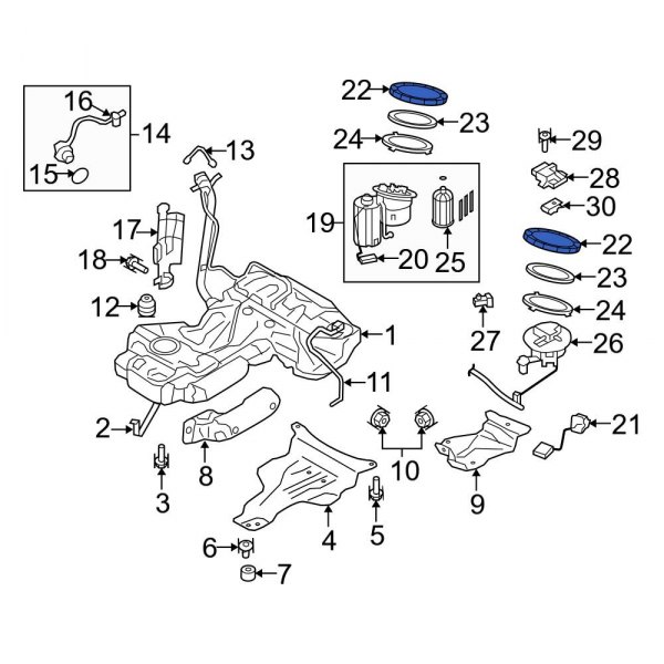 Fuel Tank Sending Unit Lock Ring