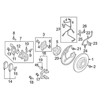 Audi OE - Rear Suspension - Brake Components (Base Coupe)