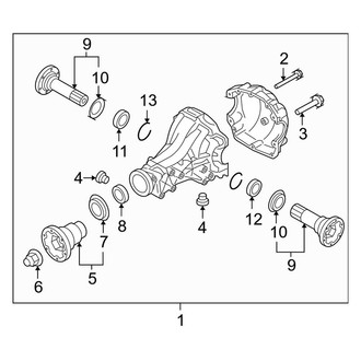 Audi OE - Rear Suspension - Axle & Differential (Coupe 3.2L)
