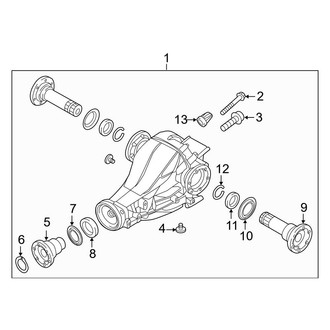 Audi OE - Rear Suspension - Axle & Differential (Coupe 2.0L)