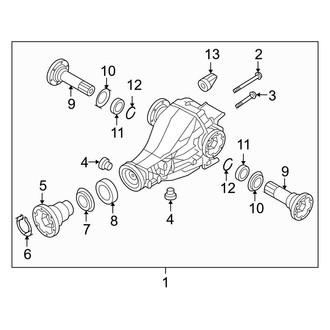 Audi OE - Rear Suspension - Axle & Differential (Coupe 4.2L)