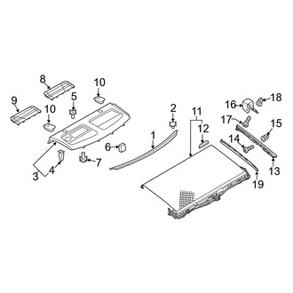 Audi OE - Rear Body & Floor - Interior Trim (Package Shelf)