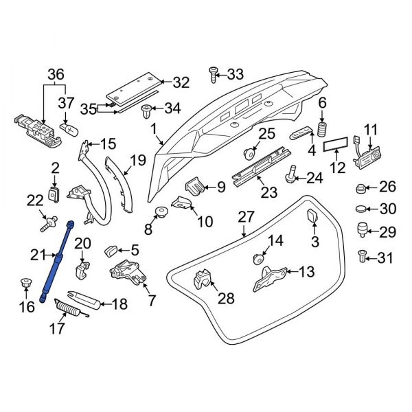 Trunk Lid Lift Support