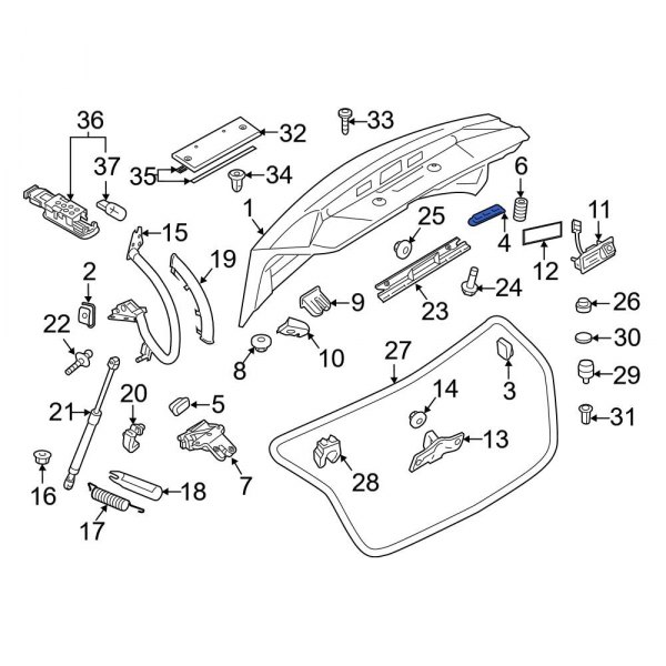 Deck Lid Stop Buffer