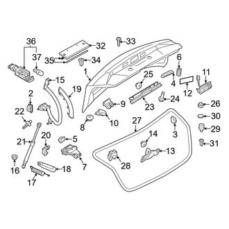 Audi OE - Trunk Lid - Lid & Components