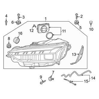 Audi OE - Front Lamps - Headlamp Components (Matrix Headlamps), (Coupe)
