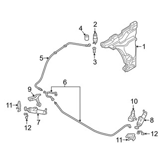 Audi OE - Front Lamps - Washer Components (Prestige)
