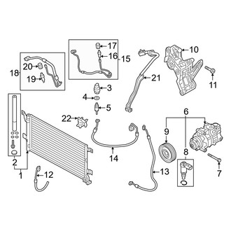 Audi OE - Air Conditioner & Heater - Condenser, Compressor & Lines