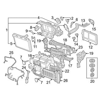 Audi OE - Air Conditioner & Heater - Evaporator & Heater Components (Coupe)