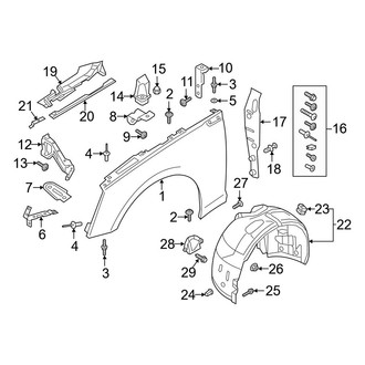 Audi OE - Fender & Components (Premium / Premium Plus / Prestige)