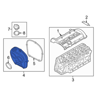 Audi OE - Lower Engine Timing Cover