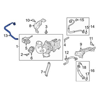Audi OE - Turbocharger Coolant Line