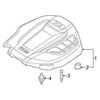 Audi OE - Engine / Transaxle - Engine Appearance Cover (Coupe Gas)