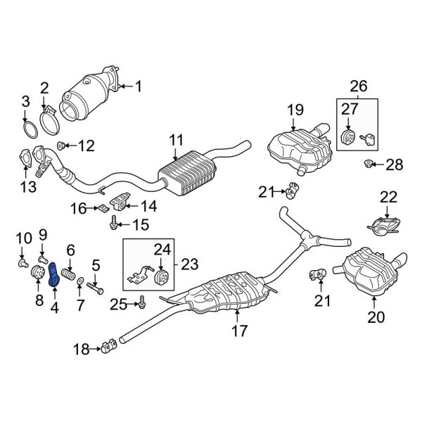 Exhaust System Hanger Bracket