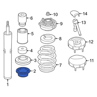 Audi OE - Front Lower Coil Spring Retainer