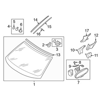 Audi OE - Windshield - Glass (Coupe)