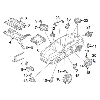 Audi OE - Speaker Nut