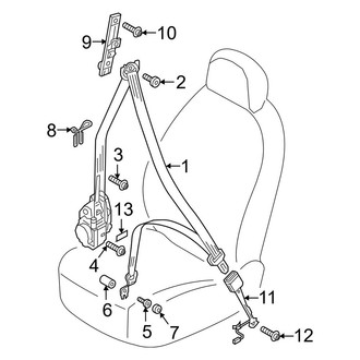 Audi OE - Restraint Systems - Front Seat Belts (Coupe)