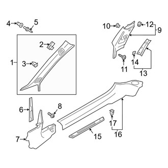 Audi OE - Pillars, Rocker & Floor - Interior Trim (Coupe)