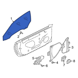 Audi OE - Front Left Door Glass