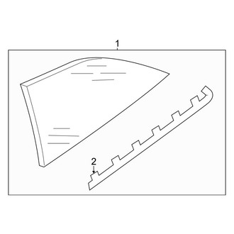 Audi OE - Quarter Panel - Glass (Coupe)