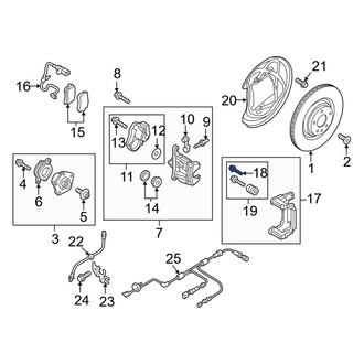 Audi OE - Disc Brake Caliper Bolt
