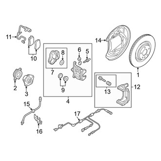Audi OE - Rear Suspension - Brake Components