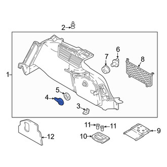 Audi OE - Rear Left Interior Quarter Panel Trim Panel Insert
