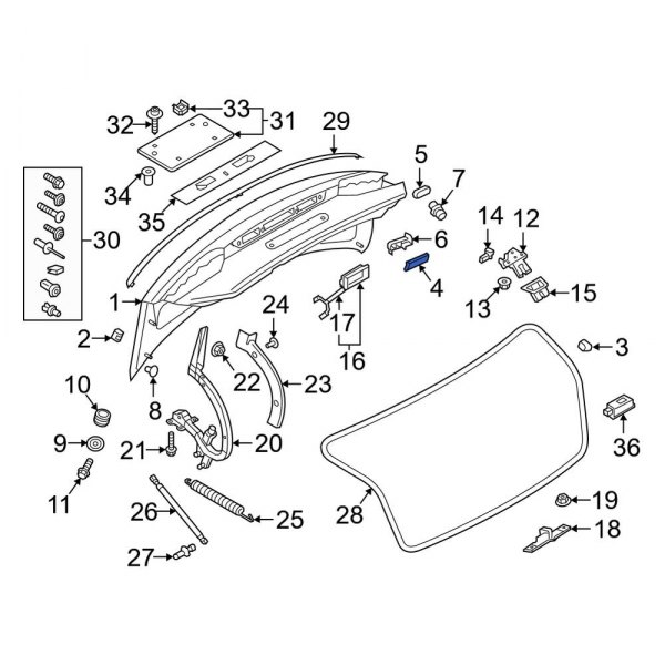 Deck Lid Stop Buffer